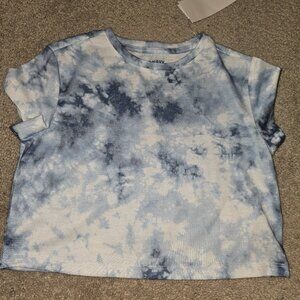 Old Navy (NWT) Blue TieDye Crop Tee